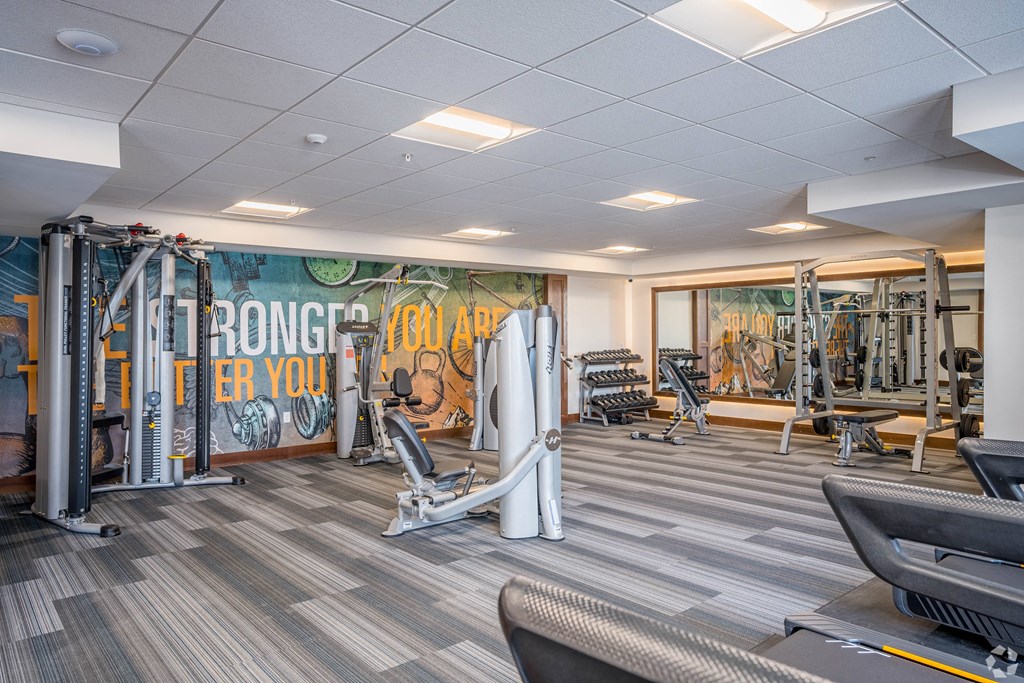 the gym at the house