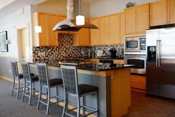 Clubroom Kitchen at Hearthstone Apartments and Townhomes, Apple Valley, MN