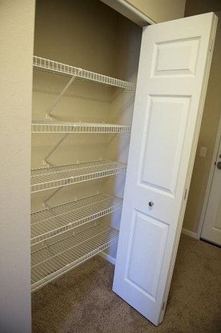 Generous Walk-In Closets With Shelving at Hearthstone Apartments and Townhomes, Minnesota