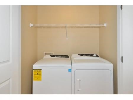 a washer and a dryer