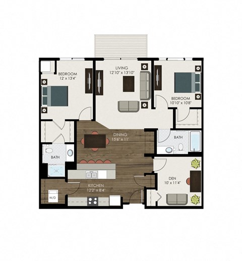 Prairie Floor Plan  at Victoria Park and V2 Apartments, St. Paul