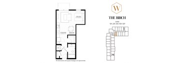 The Birch Floor Plan at The Whitley, St. Paul, Minnesota