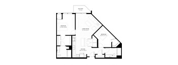 the floor plan of the first floor of the house