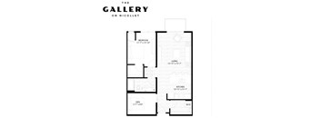 The Brookview Floor Plan at The Gallery Apartments, Minnesota, 55337