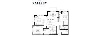 The Fining Floor Plan at The Gallery Apartments, Minnesota, 55337