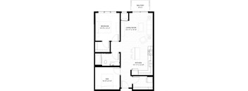 the floor plan of theoblox apartments