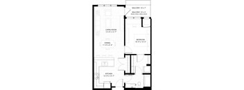 floor plan of the first level floorplan of an apartment building