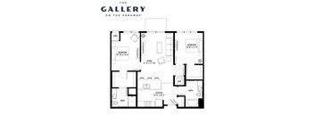 The Pip Floor Plan at The Gallery Apartments, Burnsville