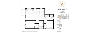 The Savoy Floor Plan at The Whitley, Minnesota