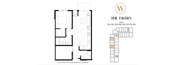 The Tavern Floor Plan at The Whitley, Minnesota, 55101