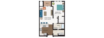 The Galleria Floor Plan at The Flats at Cedar Grove, Eagan, Minnesota