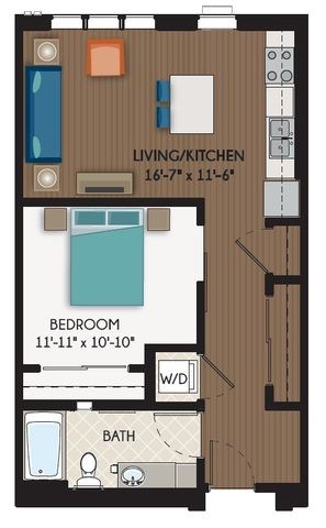 The Uptown Floor Plan at The Flats at Cedar Grove, Eagan, MN