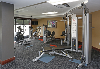 V2 Apartments Fitness Center with Weight Machines