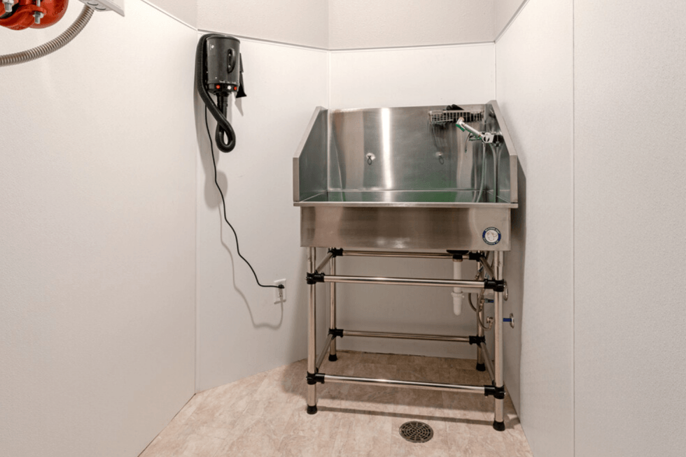 Pet wash room with washing station and blow dryer. at The Whitley, St. Paul, MN