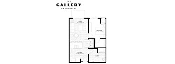 The Willow ADA Floor Plan at The Gallery Apartments, Burnsville, MN, 55337