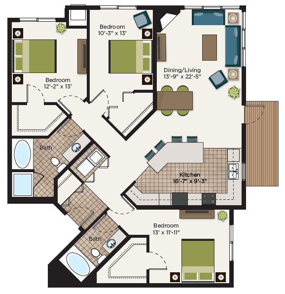 laurel Floor Plan at The Communities of River Crossing, Minnesota, 55116