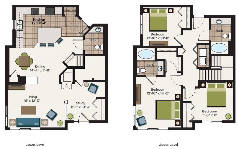 Lexington Floor Plan at The Communities of River Crossing, Saint Paul, MN