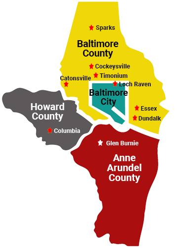 Maryland Area Map