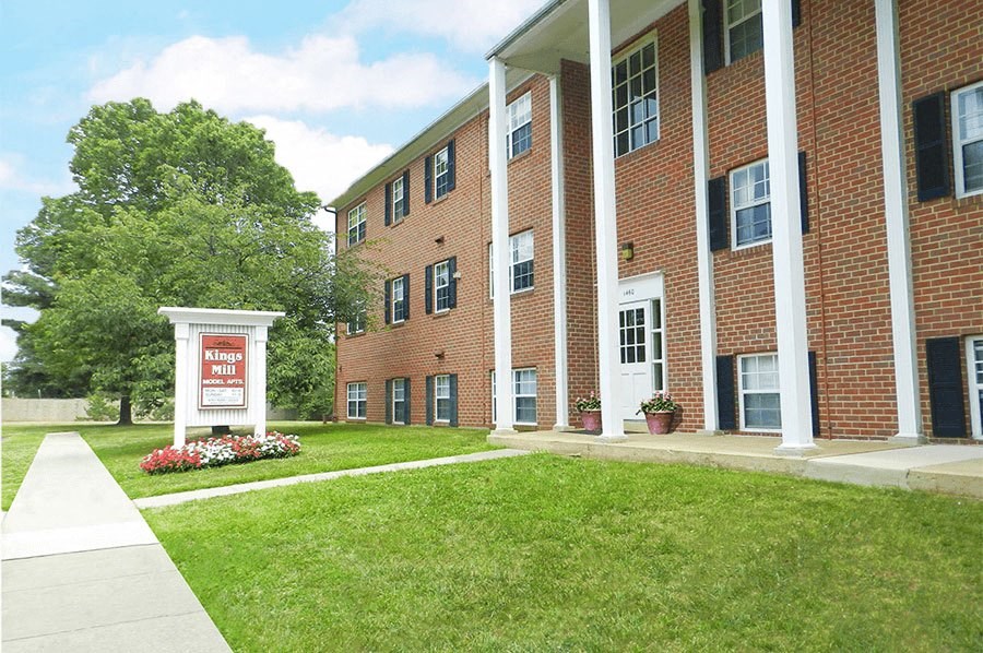 Lush Green Space at Kings Mill Apartments and Townhomes, Essex, MD, 21221
