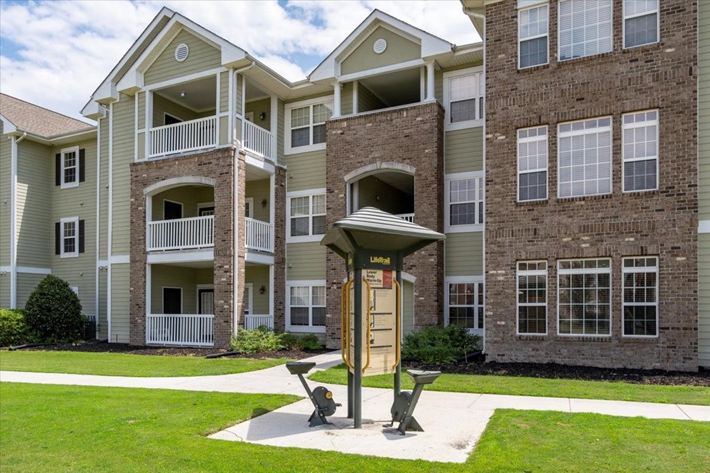 Outdoor Fitness Machine at Puller Place Apartments, Jacksonville, NC