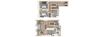 2 bed with Den and 1.5 Baths at Queen Anne Belvedere, Baltimore, Maryland