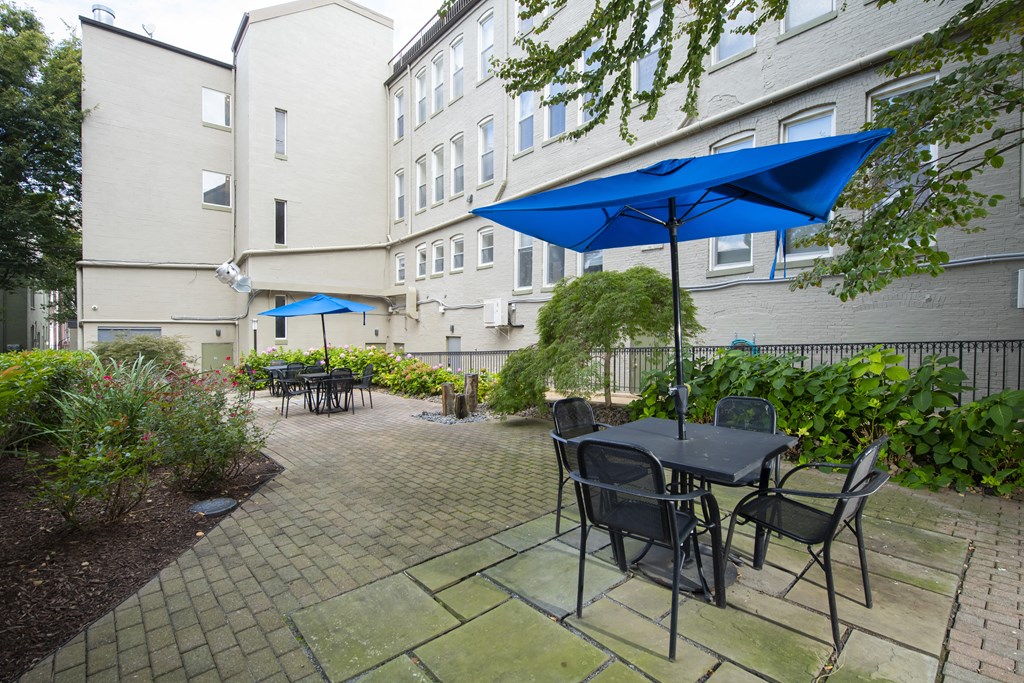 Patio at Queen Anne Belvedere, Baltimore, Maryland