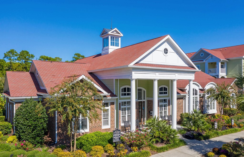 Building entrance at Breakers Point, Myrtle Beach