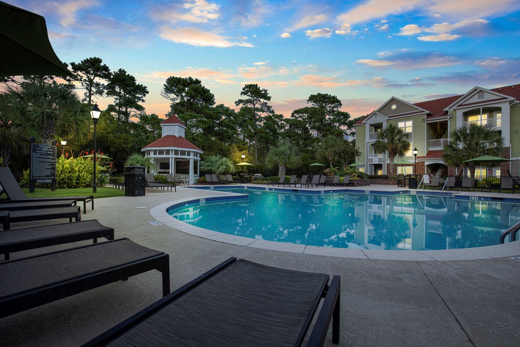 Swimming pool view at Breakers Point, Myrtle Beach, South Carolina