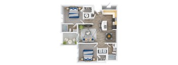 bedroom floor plan an in 1 | apartments for rent bangkok thailand