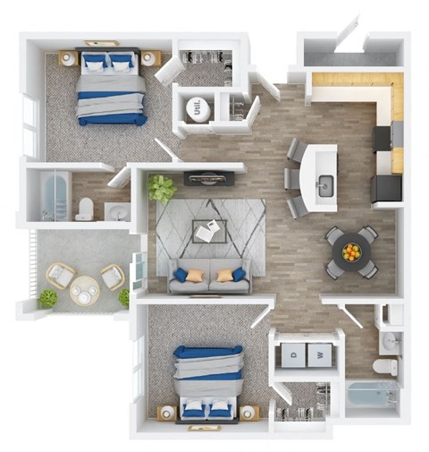 1 bed 1 bath A at Breakers Point, South Carolina