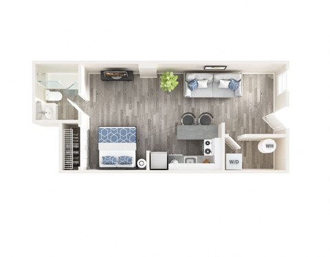 1 bed 1 bath C at Queen Anne Belvedere, Baltimore, 21201