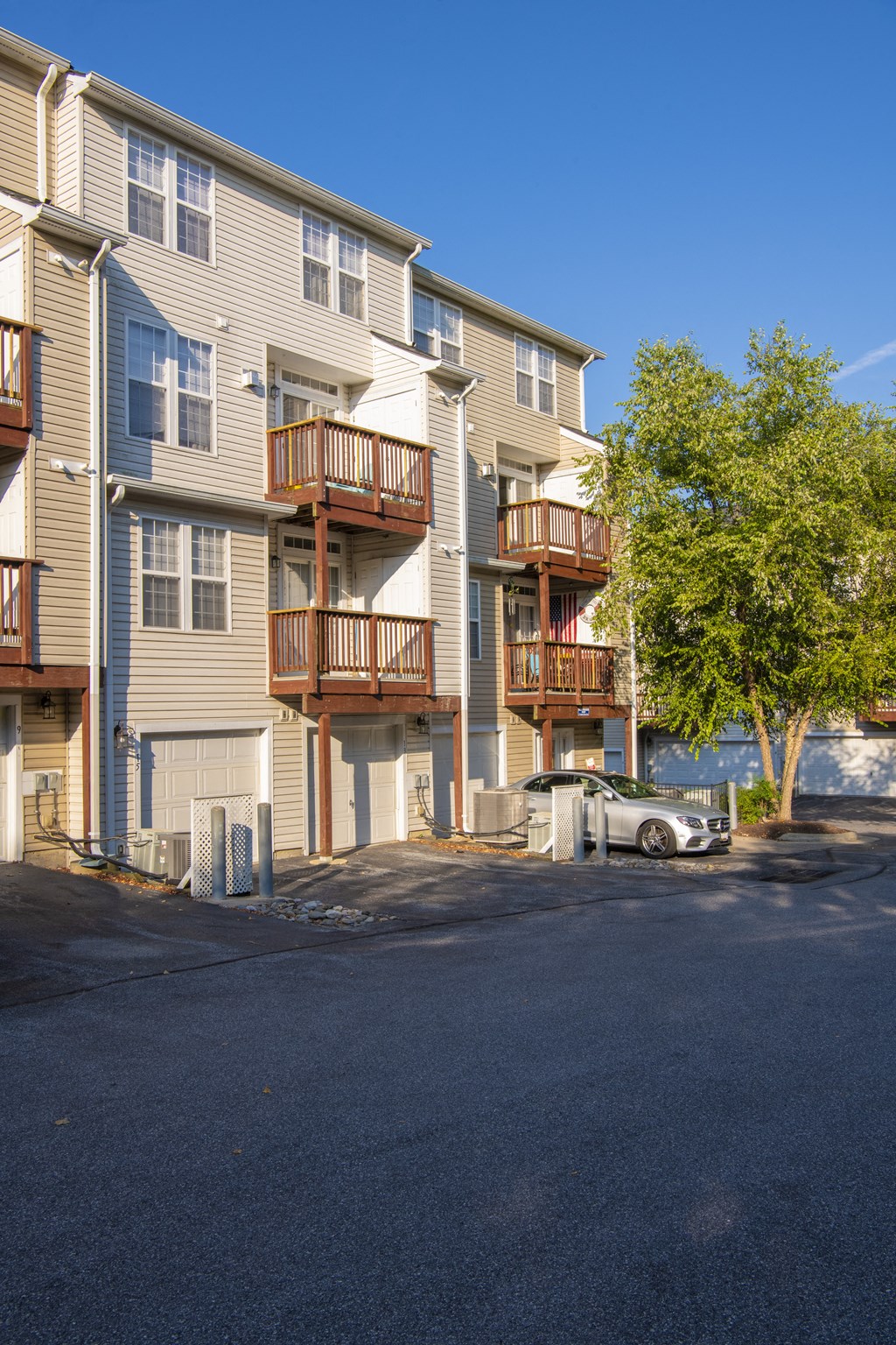 Building view at Townes at Village Center, Maryland