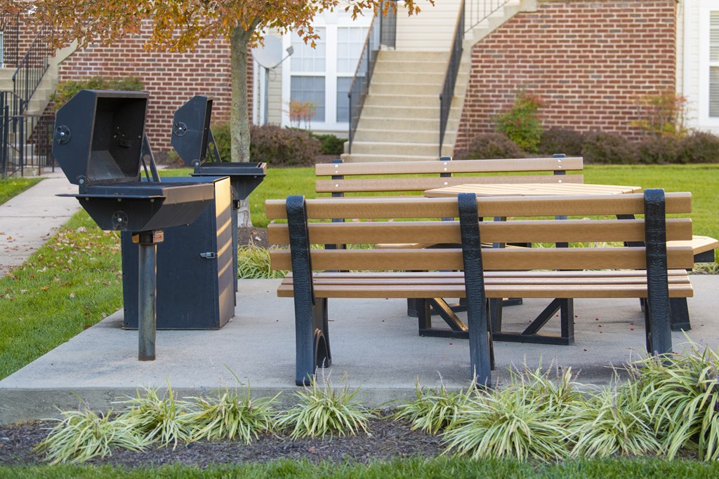 Bench at Townes at Village Center, Maryland, 21136