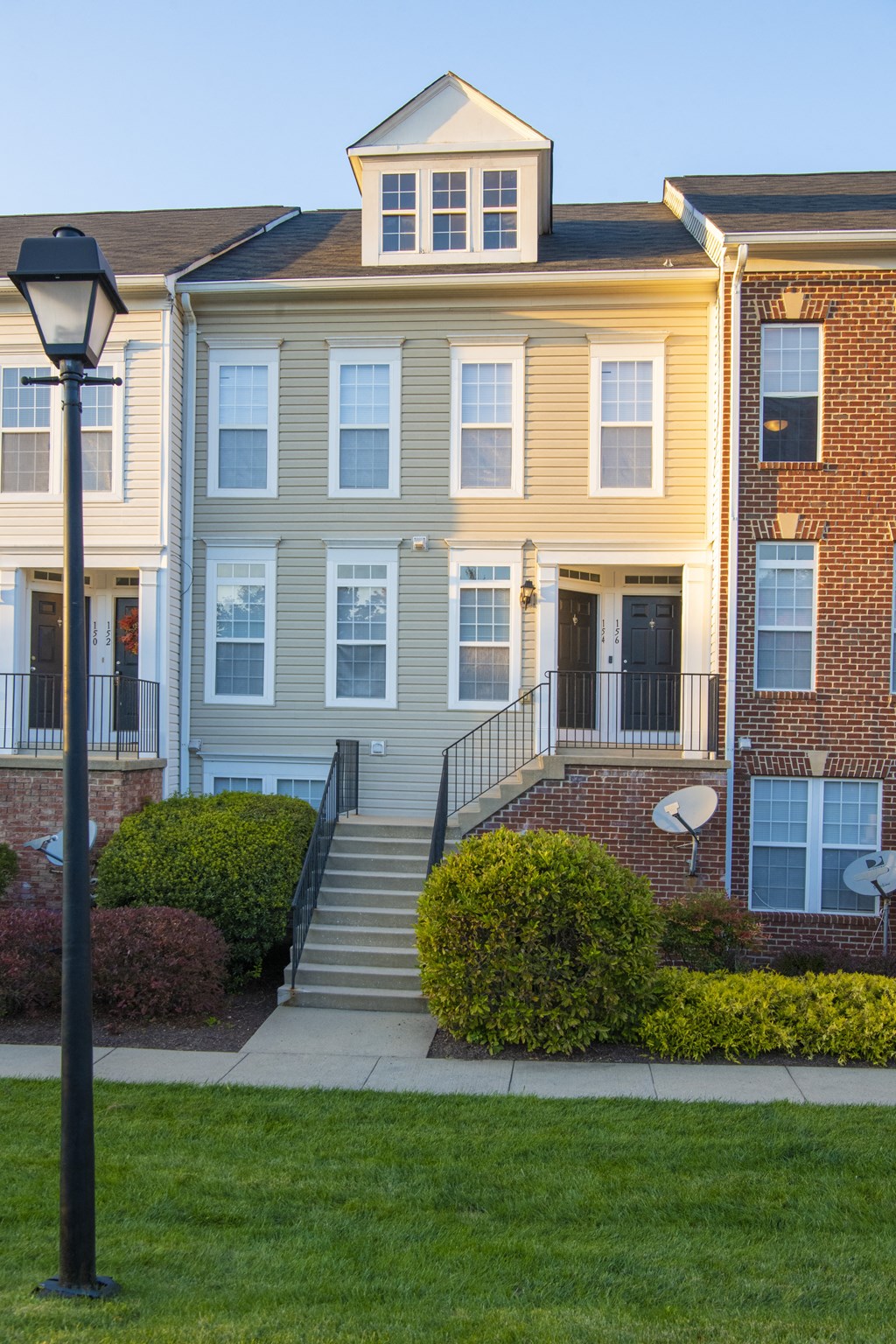 Exterior area at Townes at Village Center, Reisterstown, MD, 21136