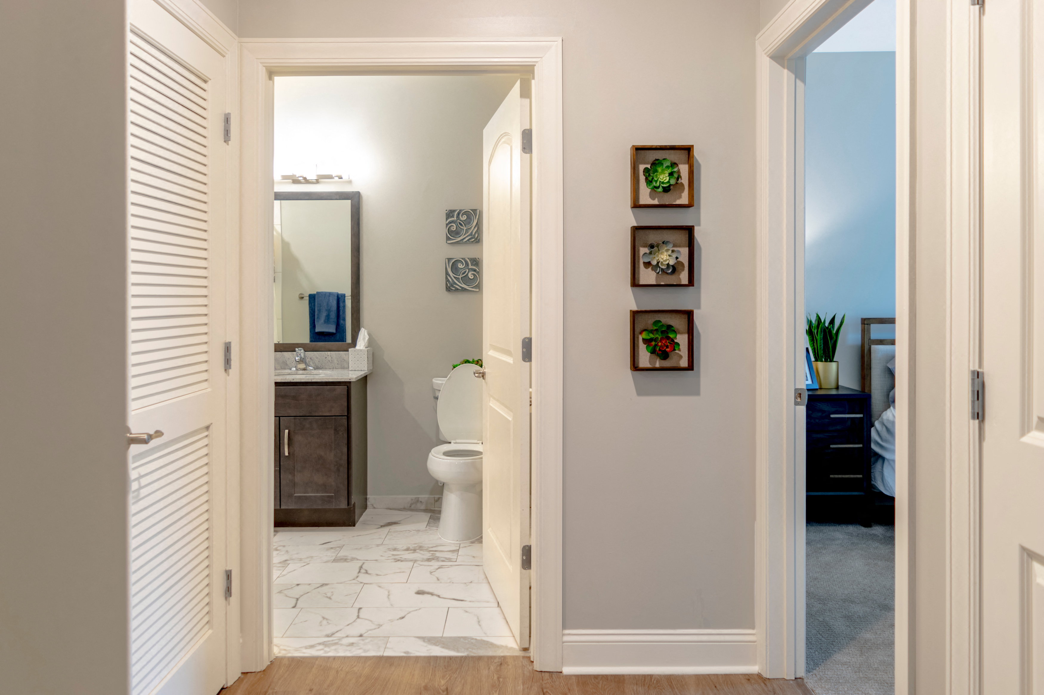 a bathroom with a toilet and a sink and a mirror