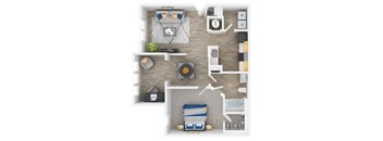 a floor plan image of the heritage apartments in phoenix, az