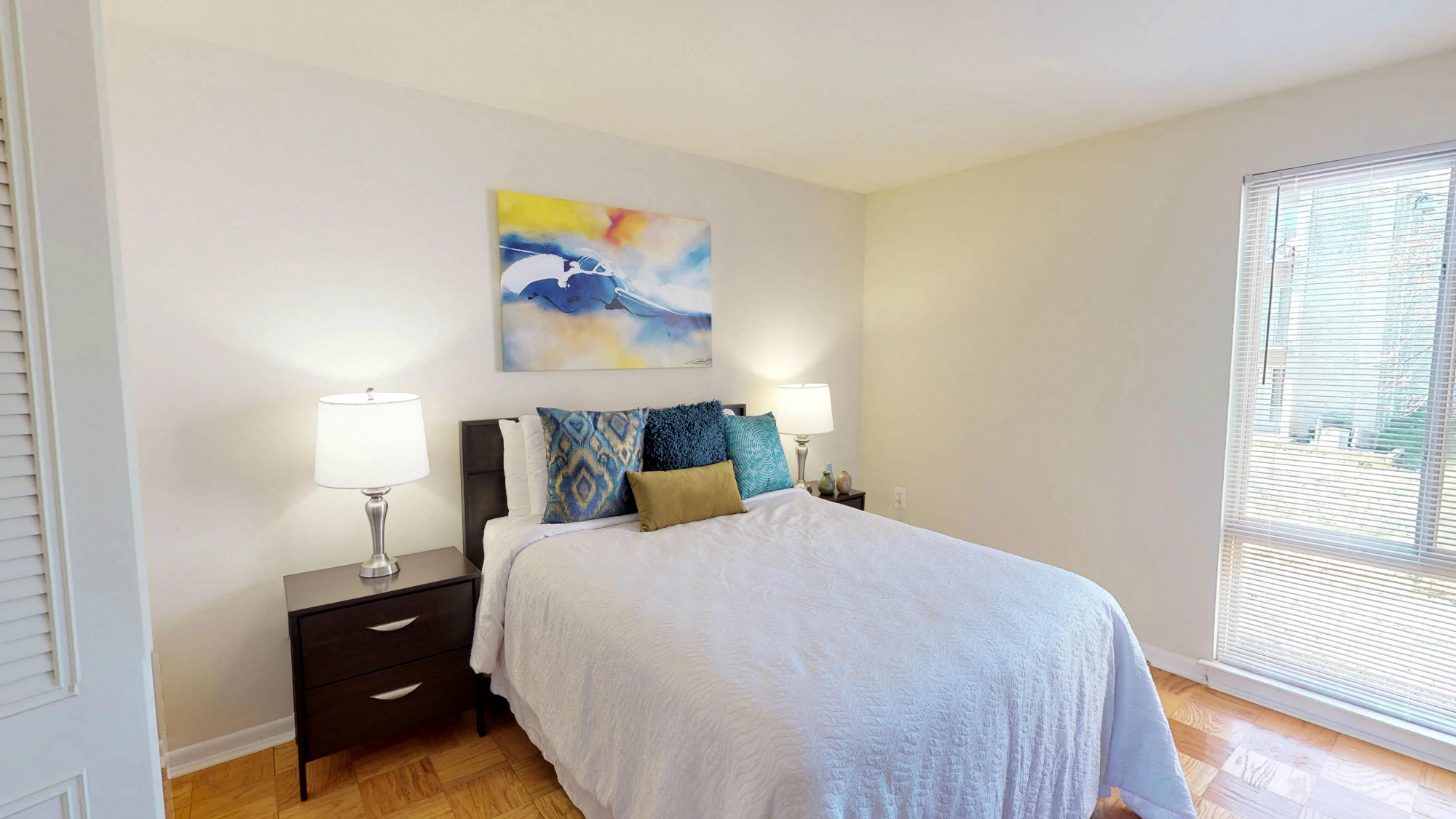 White Bedroom at New Carrollton Woods, Riverdale, Maryland