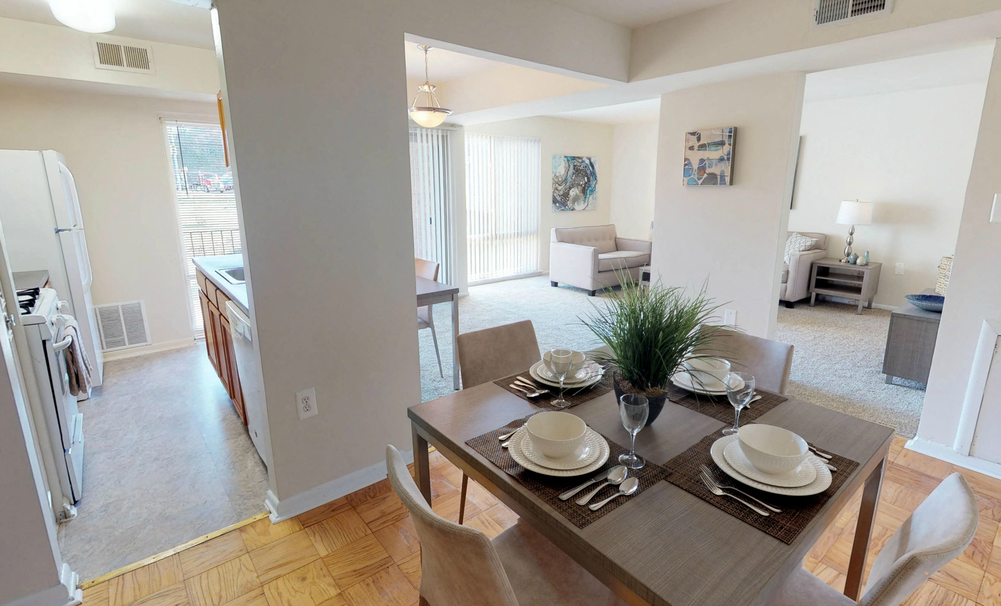 Elegant Dining Space at New Carrollton Woods, Riverdale, MD, 20737