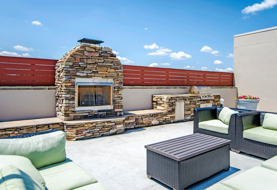 Rooftop Deck at Vivant Woodholme, Pikesville, MD, 21208