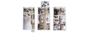 A diagram shows the layout of a small apartment with a recreation room, family room, and two bedrooms.