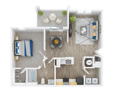 1 bed 1 bath C at Breakers Point, Myrtle Beach