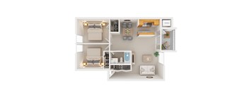 Two Bedroom with Living Room