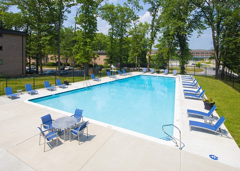 Resort Inspired Pool with Sundeck at Somerset at Towson Apartments, Towson, Maryland