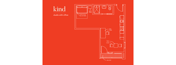 floor plan of a studio apartment