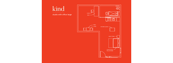 floor plan of a studio apartment