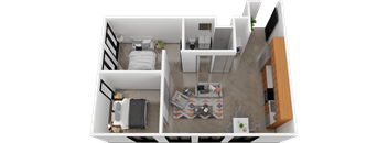 2 Bed / 1 Bath