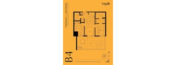 B4 2 Bedroom, 2 Bathroom
