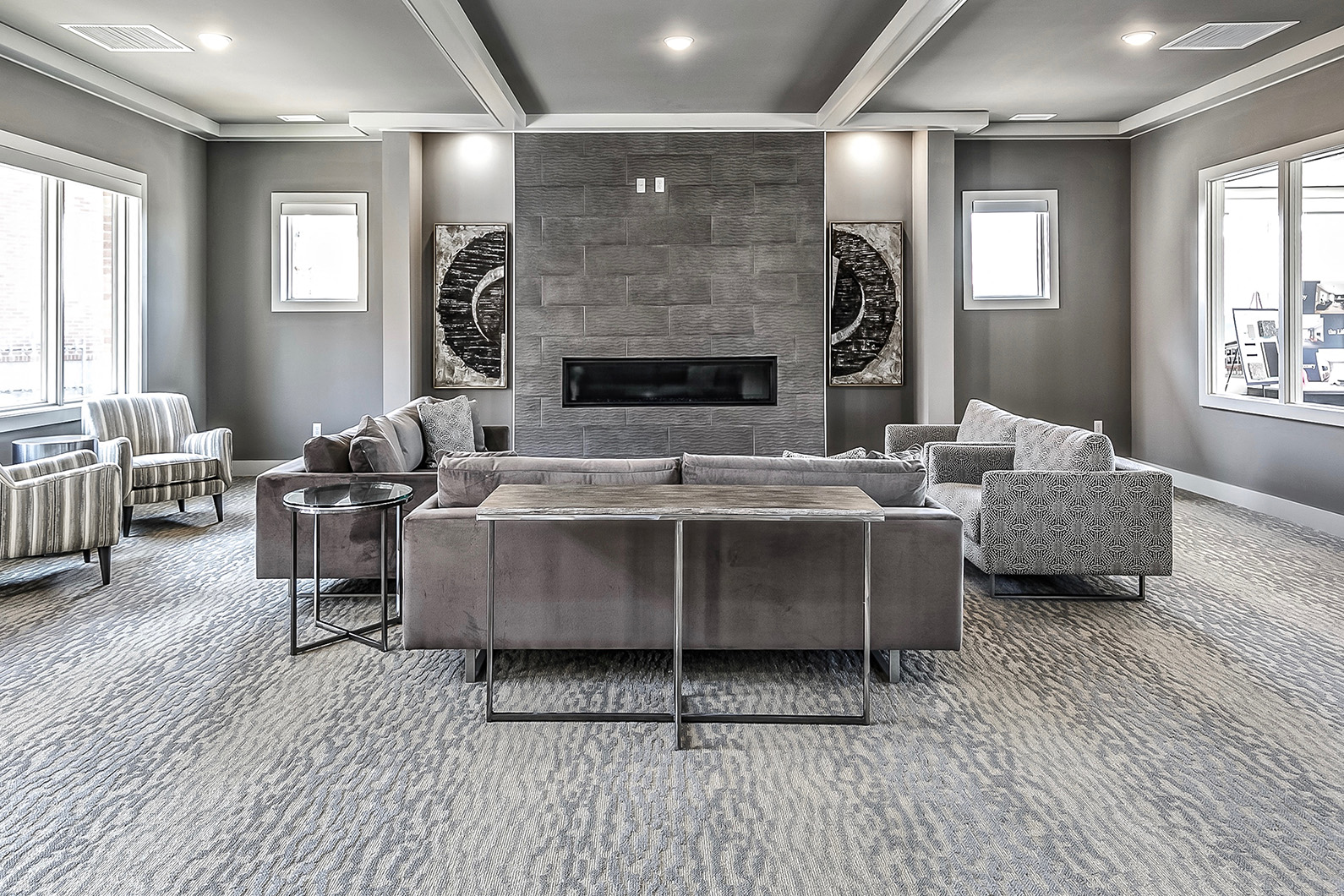 Clubroom at The Apartments at Lux 96 in Papillion, NE