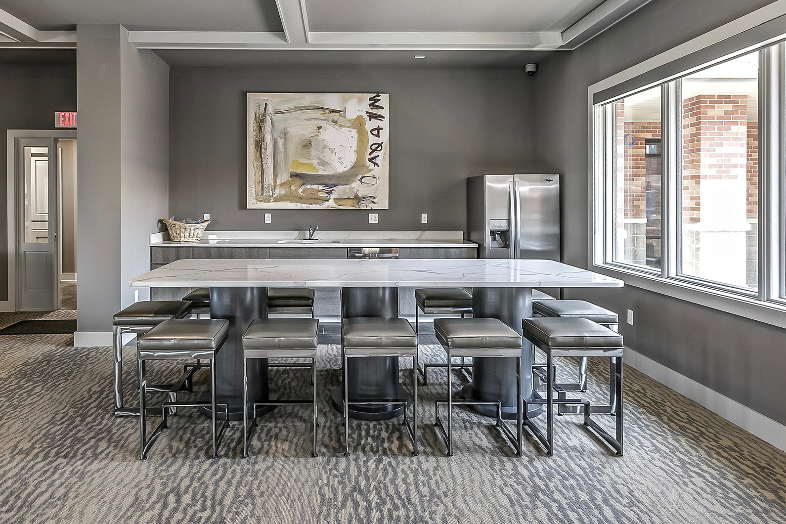 Clubroom at The Apartments at Lux 96 in Papillion, NE