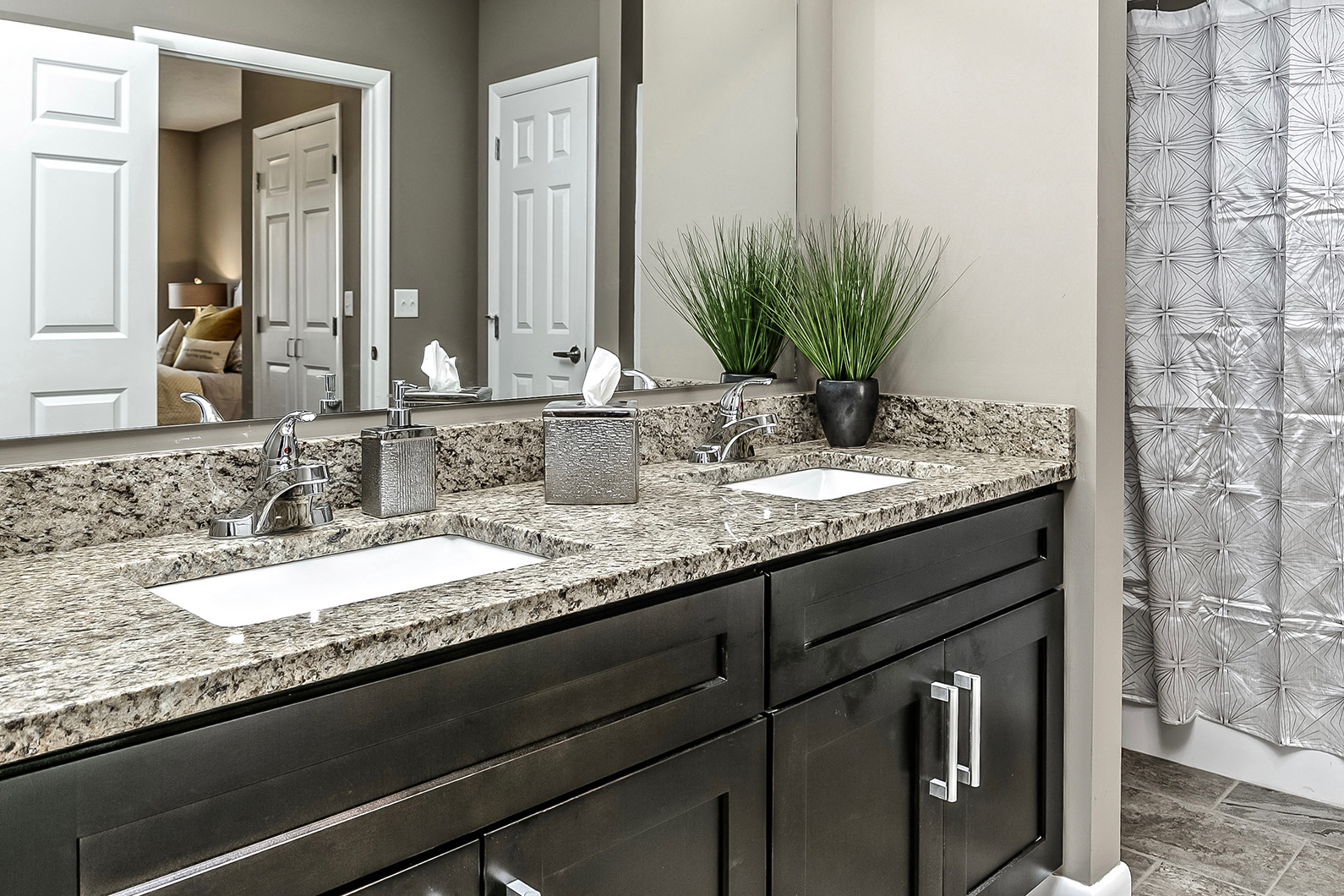 Large countertops with extra space at The Apartments at Lux 96 in Papillion, NE